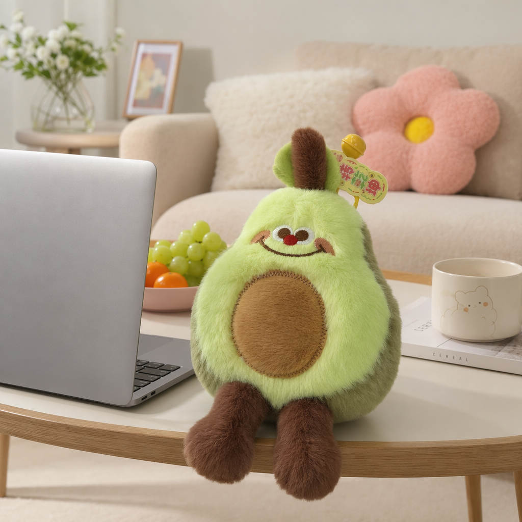 Green plush dolls, cute throw pillows, plush toys, fabric decorative home ornaments details Picture