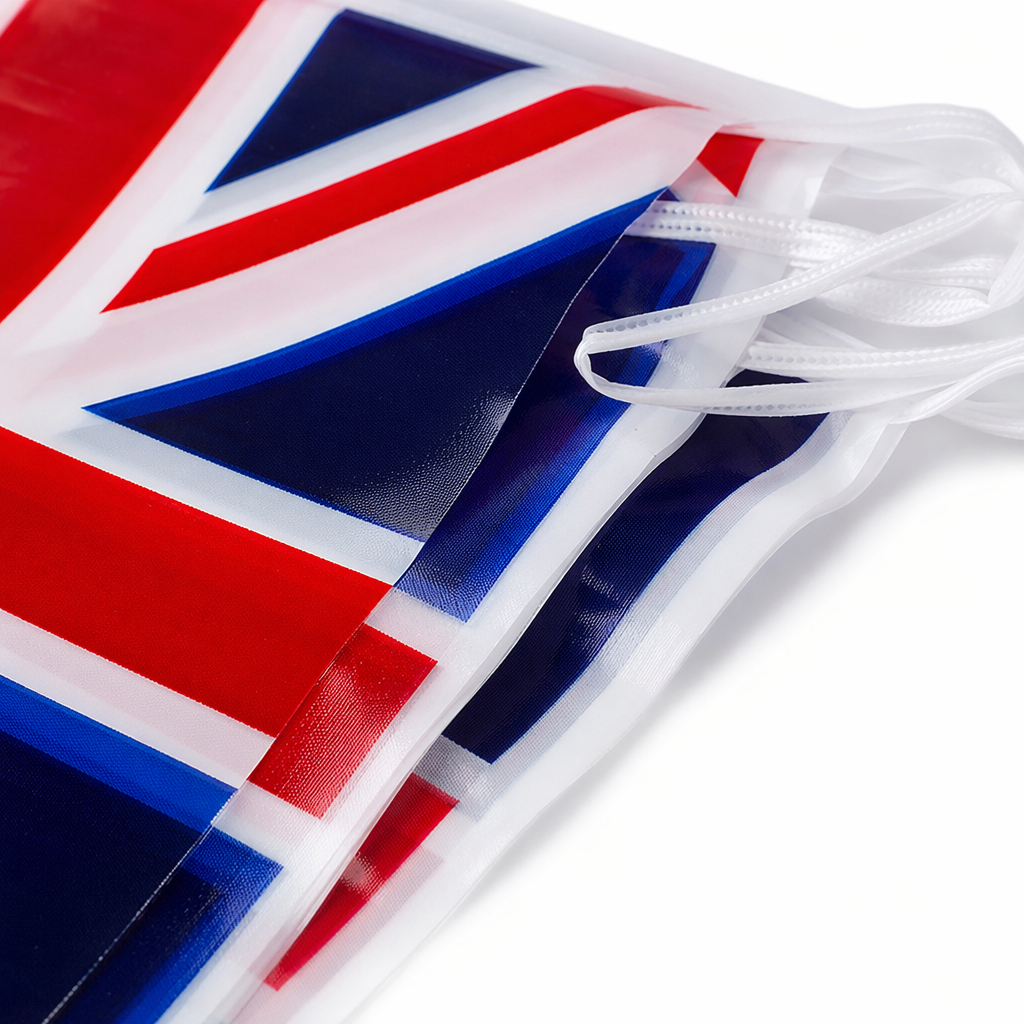 British flag string outdoor decoration, festival celebration British-style hanging ornaments Application Scenario