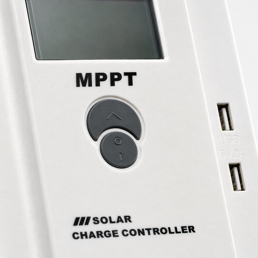 The white MPPT solar charging controller is a dedicated intelligent charging and discharging control system for photovoltaic systems Application Scenario