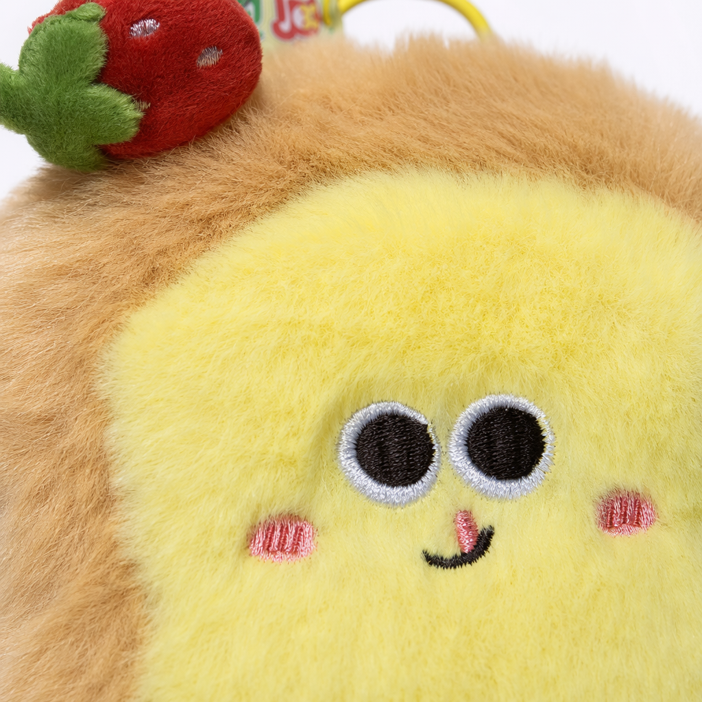 Yellow plush bread-shaped doll, thickened short plush, skin-friendly touch, for living room and bedroom decoration Application Scenario