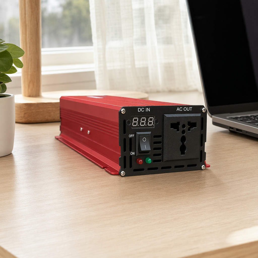 Black inverter 220V pure sine wave household photovoltaic energy storage power converter details Picture