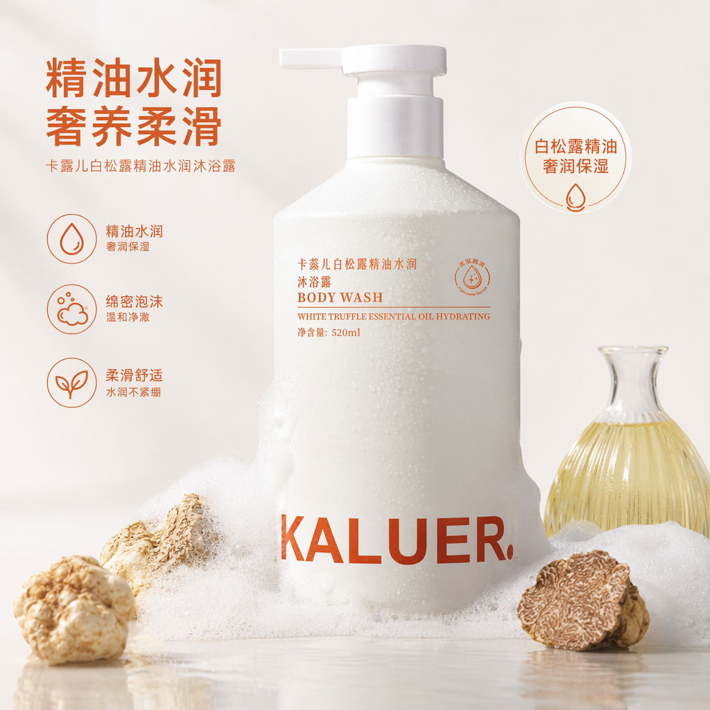 Karil White Truffle Essential Oil Moisturizing Body Wash 520ml Moisturizes and hydrates without tightness
