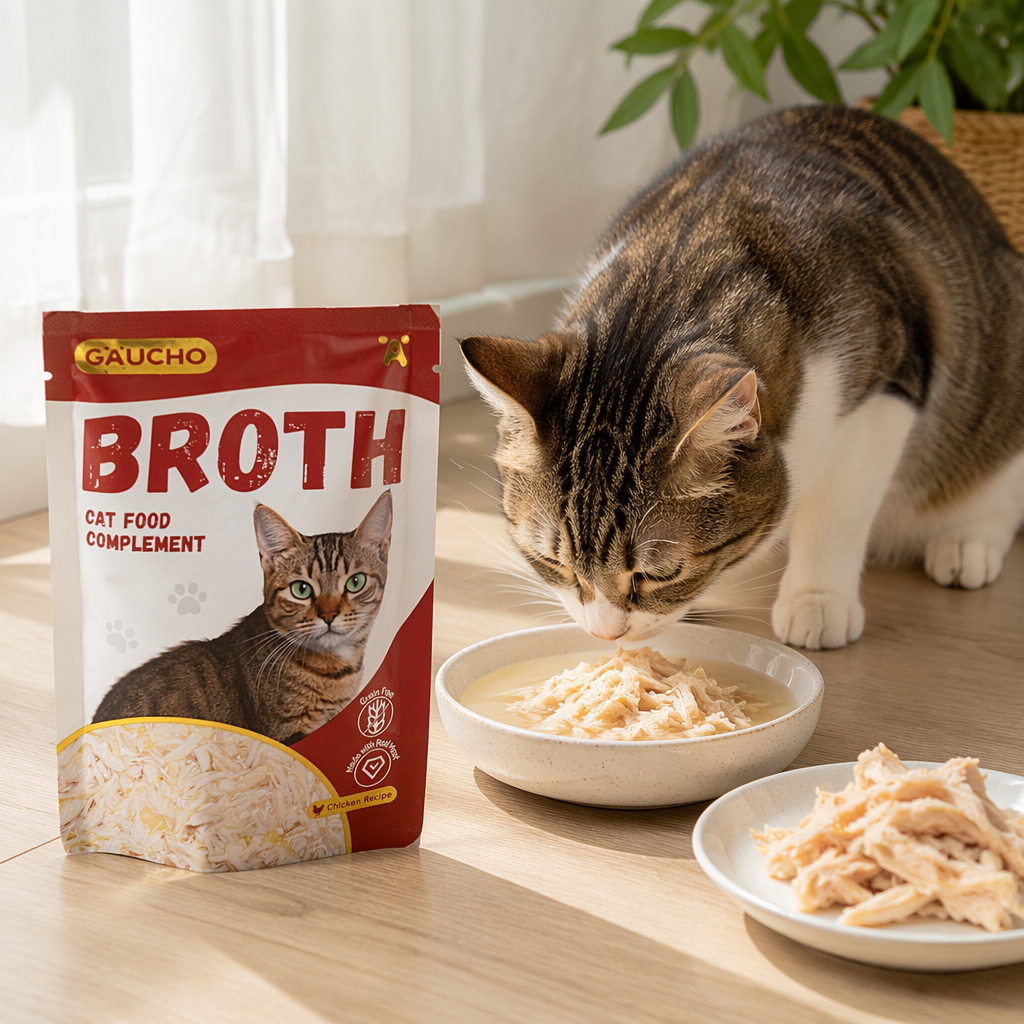 The red and white packaging box cat food supplement is nutritionally balanced and suitable for both kittens and adult cats details Picture