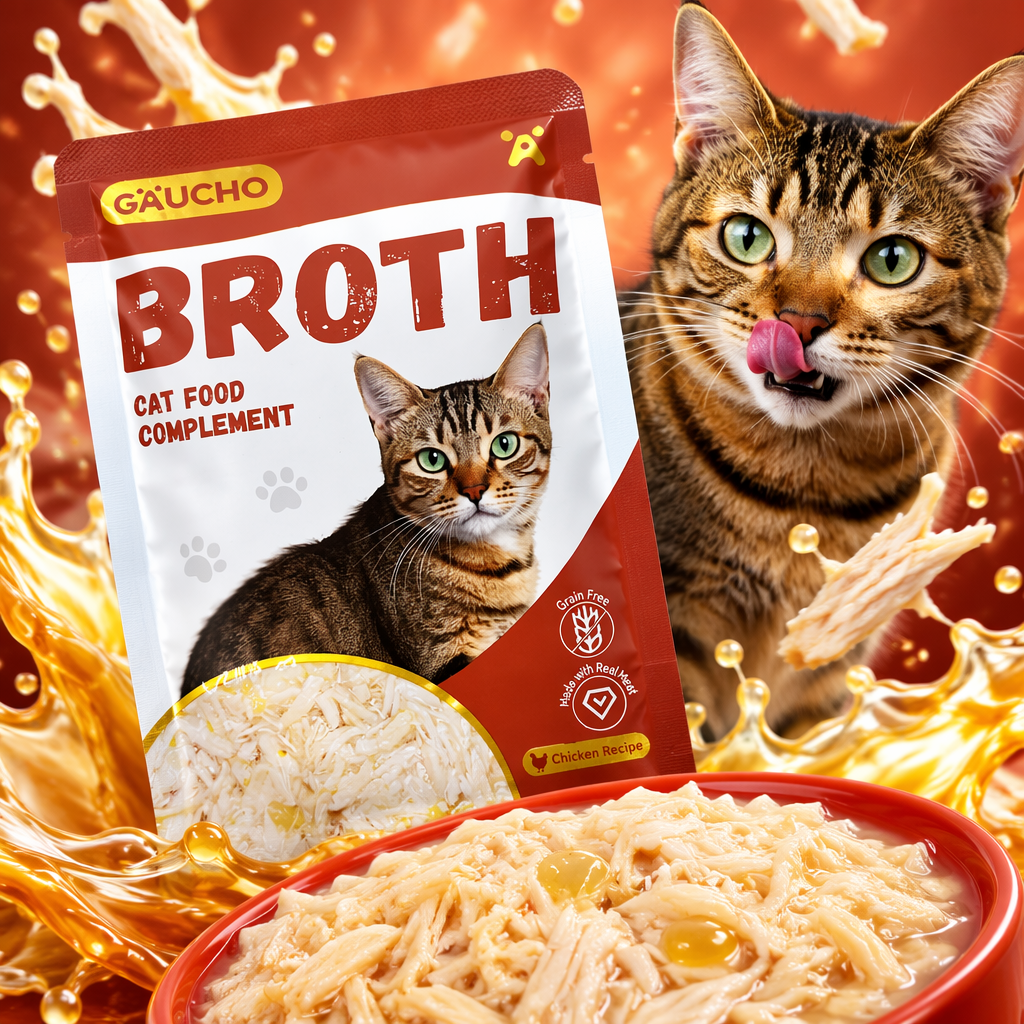 The red and white packaging box cat food supplement is nutritionally balanced and suitable for both kittens and adult cats Specification image