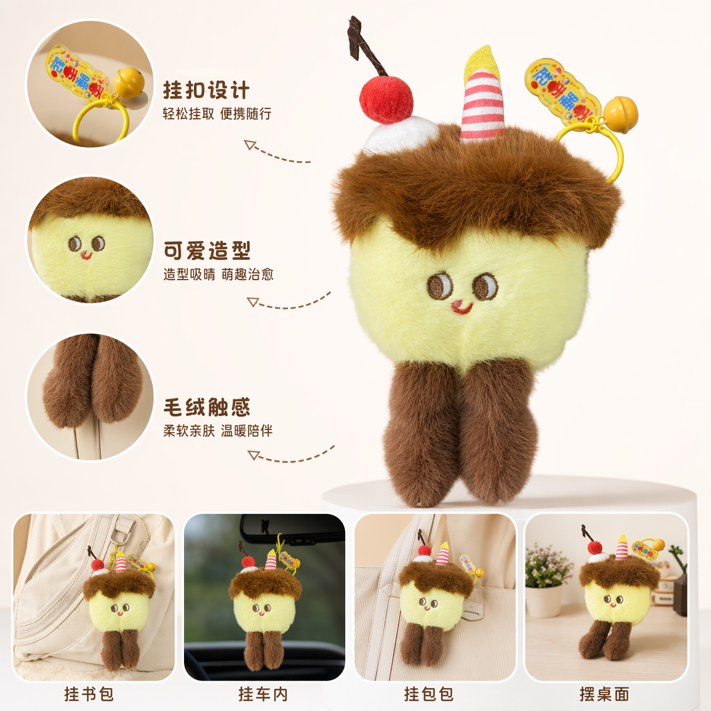 Yellow plush dolls, cute cartoon throw pillows, plush toys, and stuffed dolls for home decoration