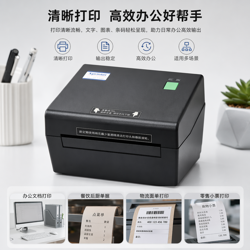 黑色激光打印机 家用办公高速打印 无线连接 自动双面