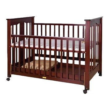 Baby bed, mother and baby products, foldable portable crib, safe and stable with guardrail