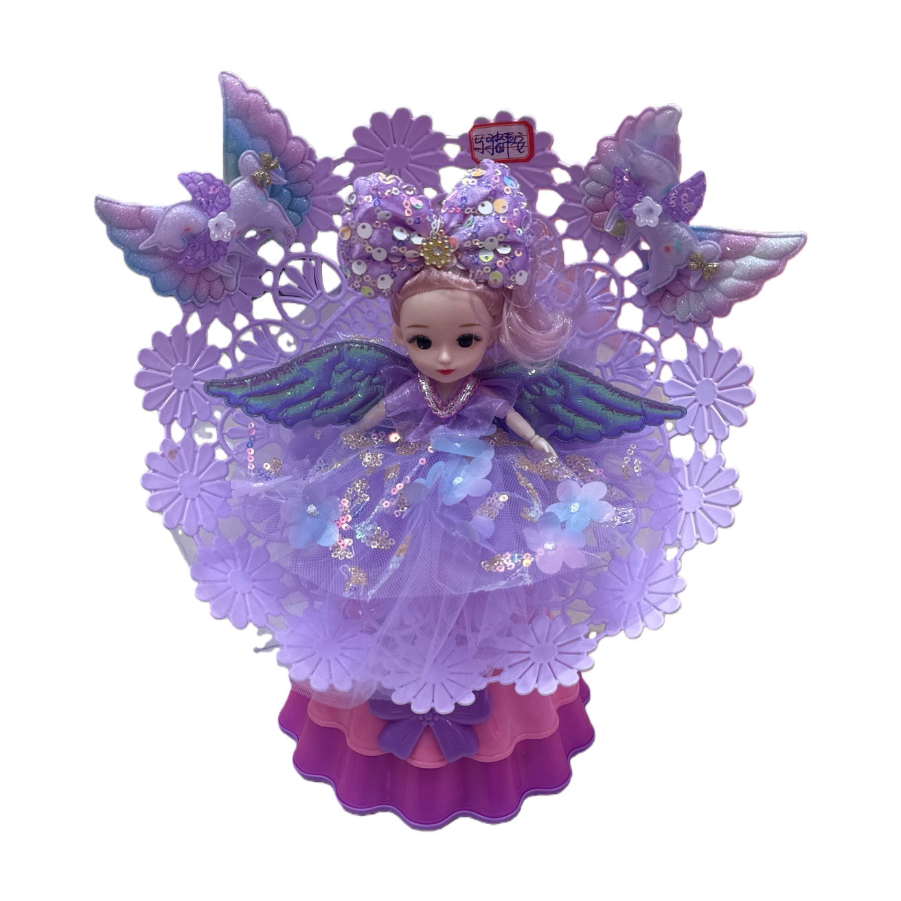 الدمى الأرجوانية الأرجوانية المحلاة بالحسائد Item Picture