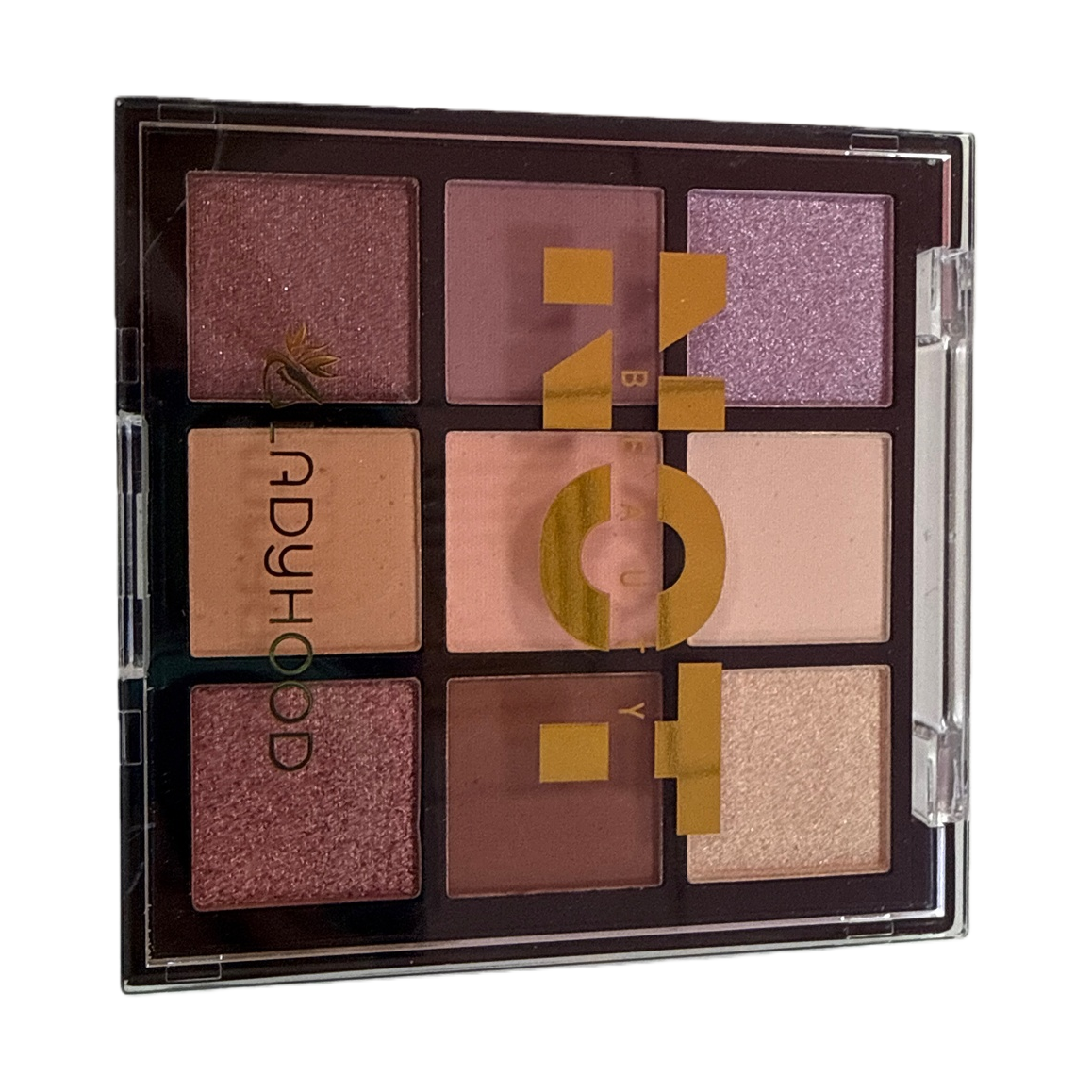 لوحة عيون لاديهود السوداء سوداء اللون تحتوي على أغطية ذهبية شفافة باللهب Item Picture