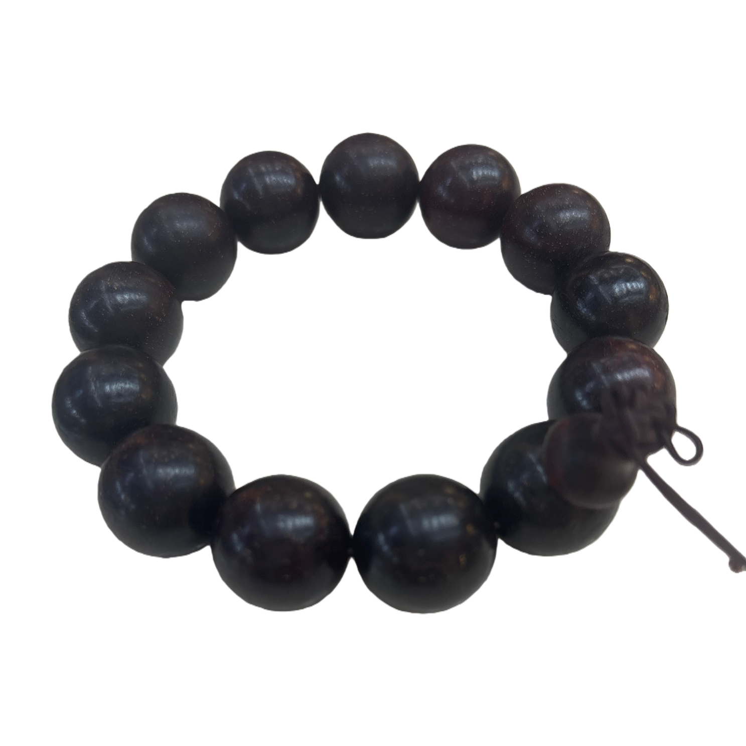 Dark wooden bracelet with natural texture, a versatile accessory for both men and women Item Picture