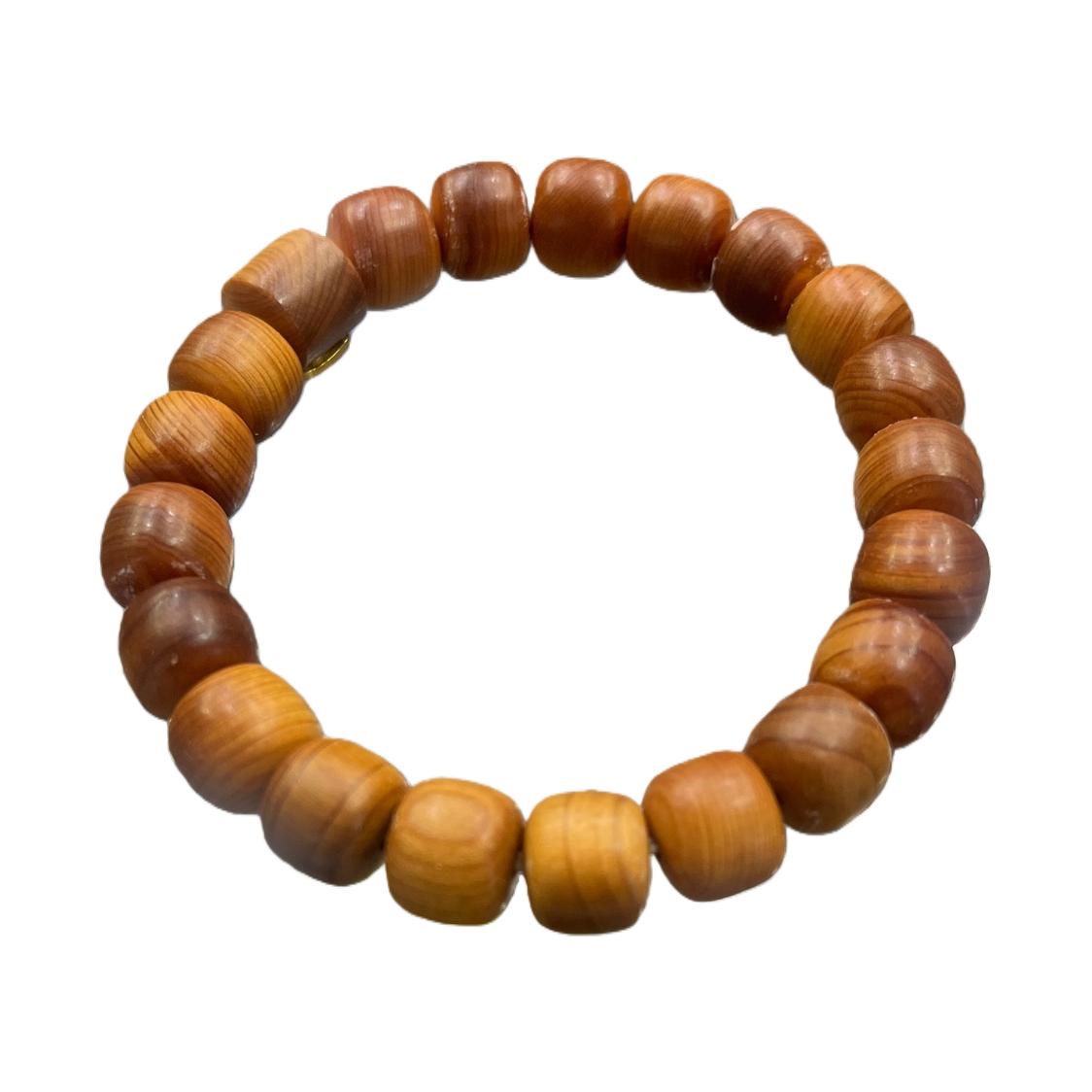 The brown wooden bracelet with natural texture is suitable for both men and women, simple and versatile Item Picture