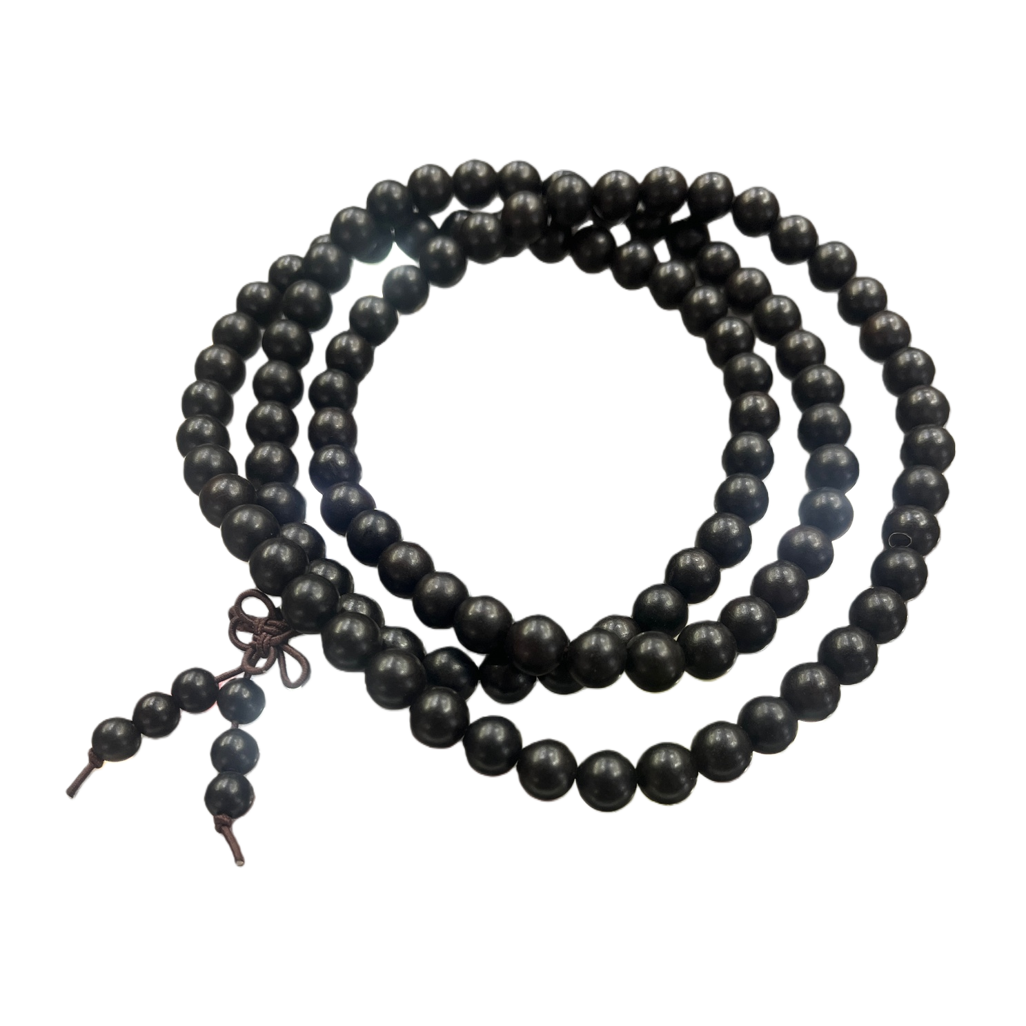 Brazalete de cordón de cuentas negras ágata negra natural simple y versátil para mujeres muñeca accesorios Item Picture