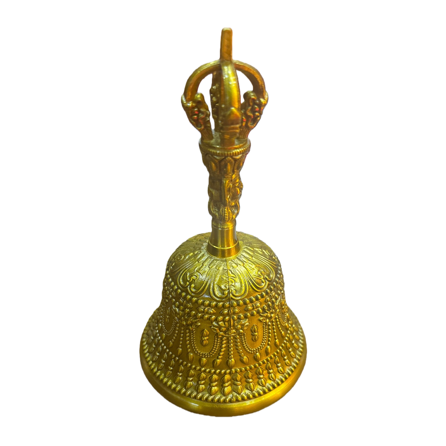 Golden bell pendant, festive decoration, home decor, New Year and Christmas style Item Picture