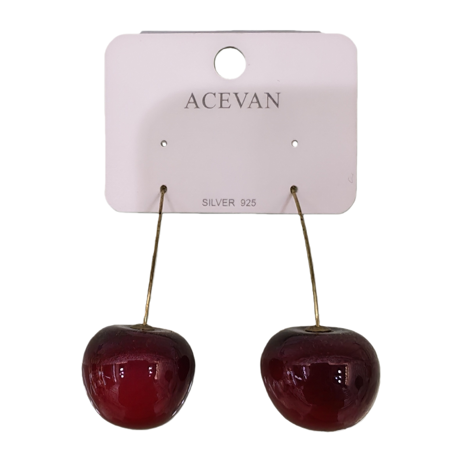 Rojo cereza forma pendientes moda dulce mujer accesorios Item Picture