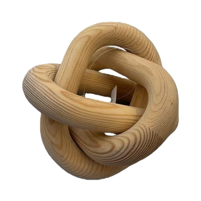 Madera clara nudos ornamentos nordic wind home expositores simplicidad salón dormitorio decoración cadena de madera Item Picture