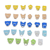 The color cartoon-shaped mobile phone stand has a desktop with adjustable angles and is made of silicone for anti-slip purposes Item Picture