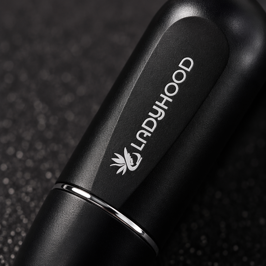 The black lipstick tube features a metallic texture and a simple design, suitable for various lipstick sizes Application Scenario