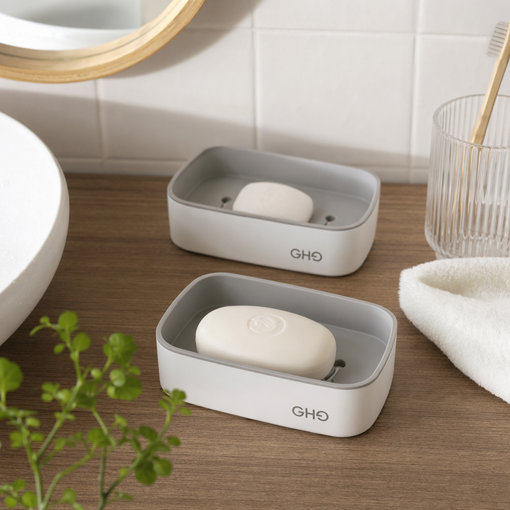 【CL】26Q2#2722 Suction Cup soap box, bathroom toiletries, daily necessities, anti-slip, water-repellent, detachable details Picture