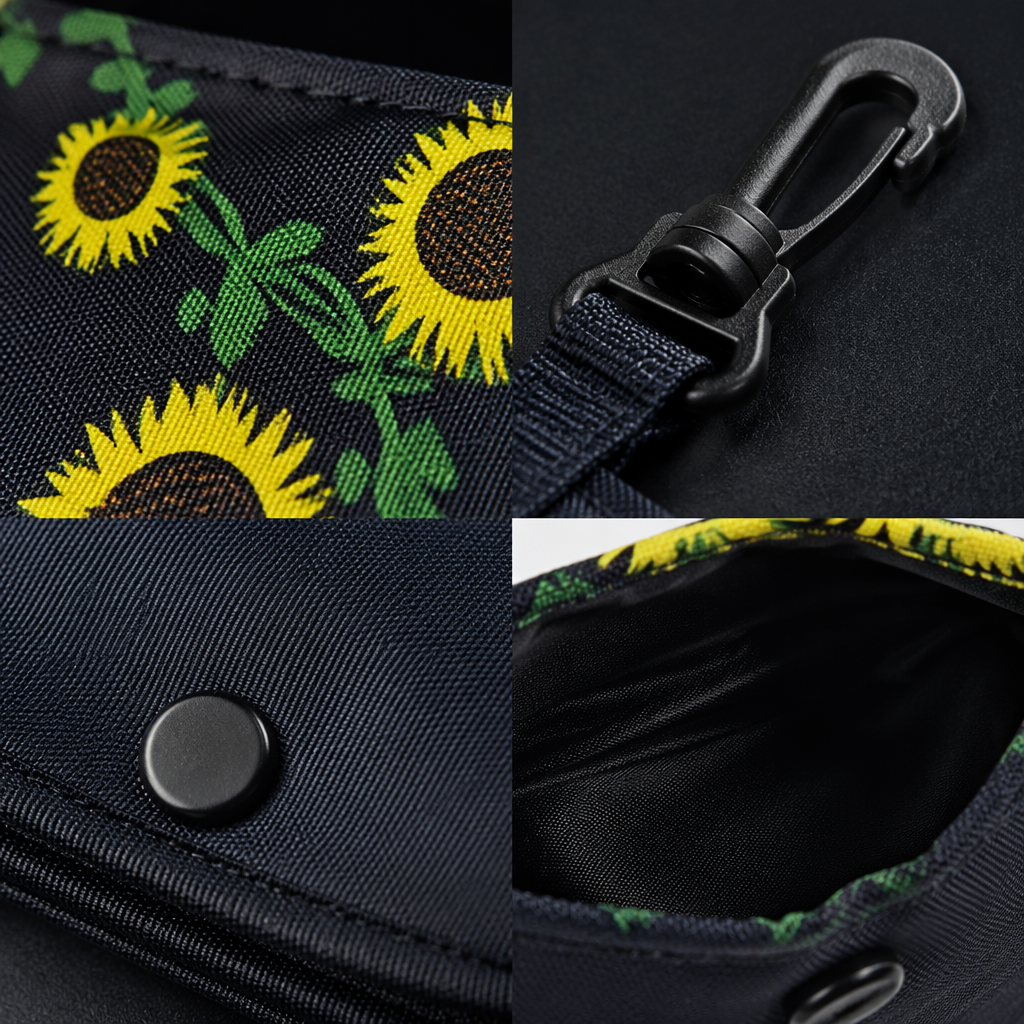 Thickened waterproof plastic folding hand-held shopping bag, express packaging bag Grab portable Item Picture