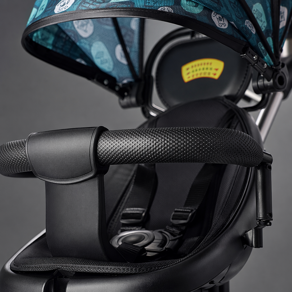 Baby strollers, baby care products, high landscape shock absorption, can be sat or lay on, and can be pushed in both directions Specification image