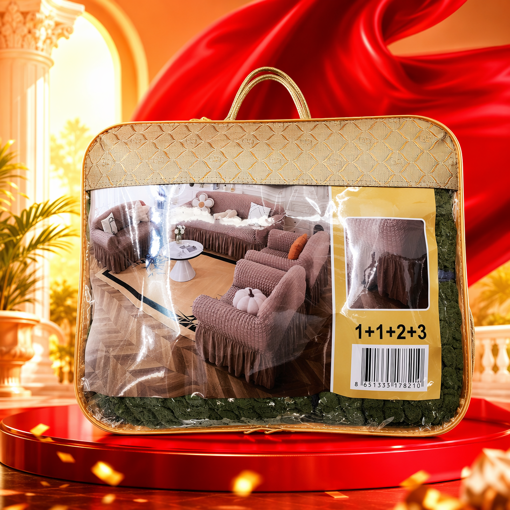 Green woven texture sofa cover special packaging bag Specification image