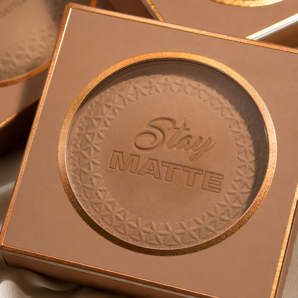 Ladyhood Stay Matte Set Powder Brown packaging Shelf display style Application Scenario