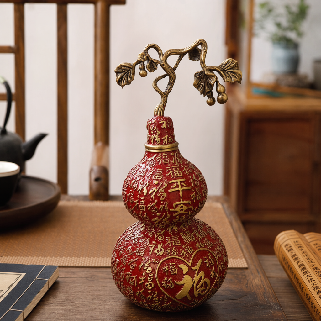 أغصان ذهبية مغطاة بأغطية القرع الأحمر details Picture