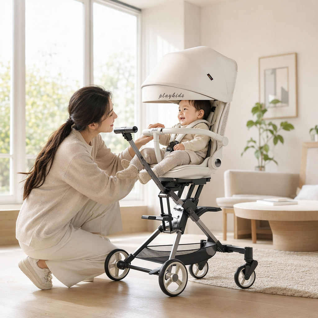 Baby strollers, baby products, foldable, lightweight, shock-absorbing strollers, safety seats