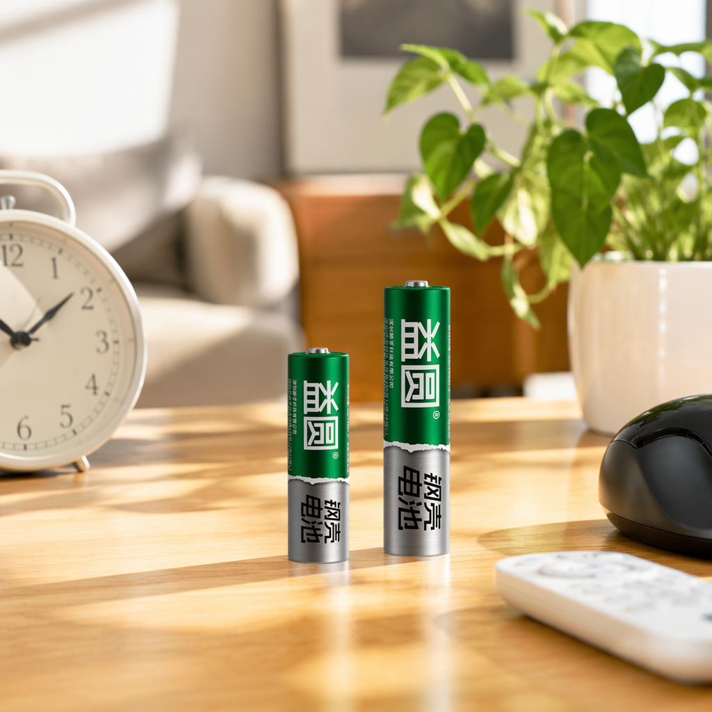 Green steel shell battery 1.5V AA alkaline battery, durable, long-lasting and environmentally friendly details Picture