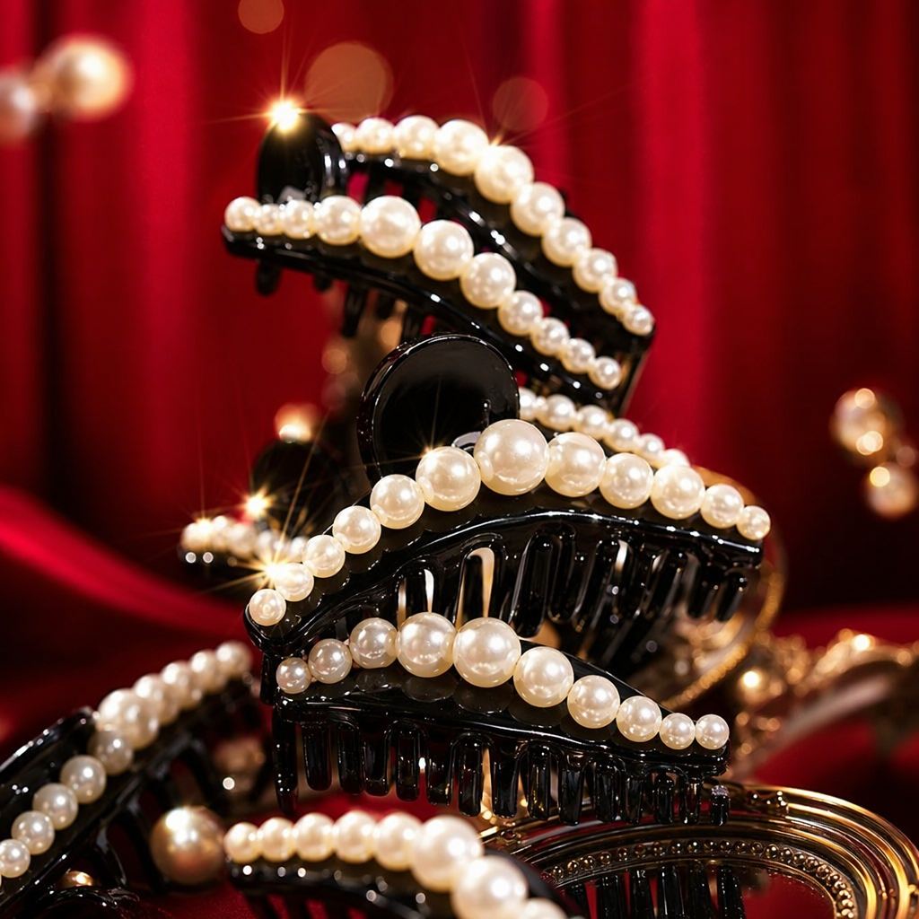 Black pearl hairpins are elegant, simple and versatile accessories for ladies Specification image