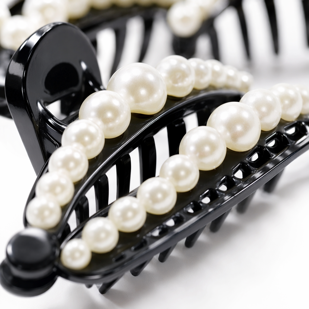 Black pearl hairpins are elegant, simple and versatile accessories for ladies Application Scenario