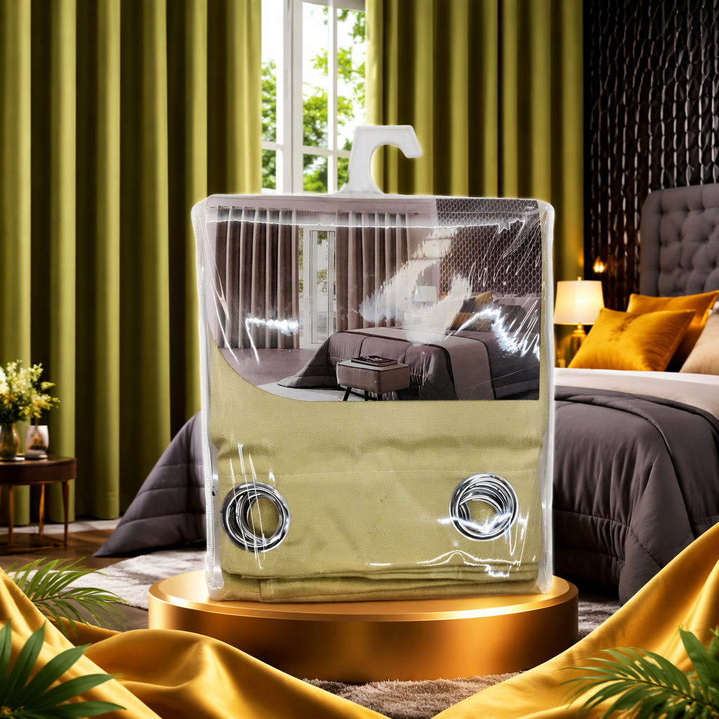 The green curtain set blocks light and insulates heat, suitable for both living rooms and bedrooms in a simple Nordic style Specification image