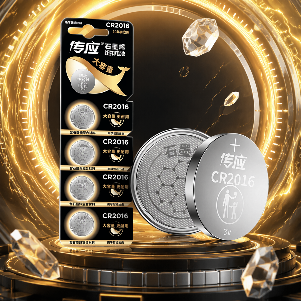 Chuanying CR2016 silver button battery 3V multi-piece pack, genuine and original Specification image