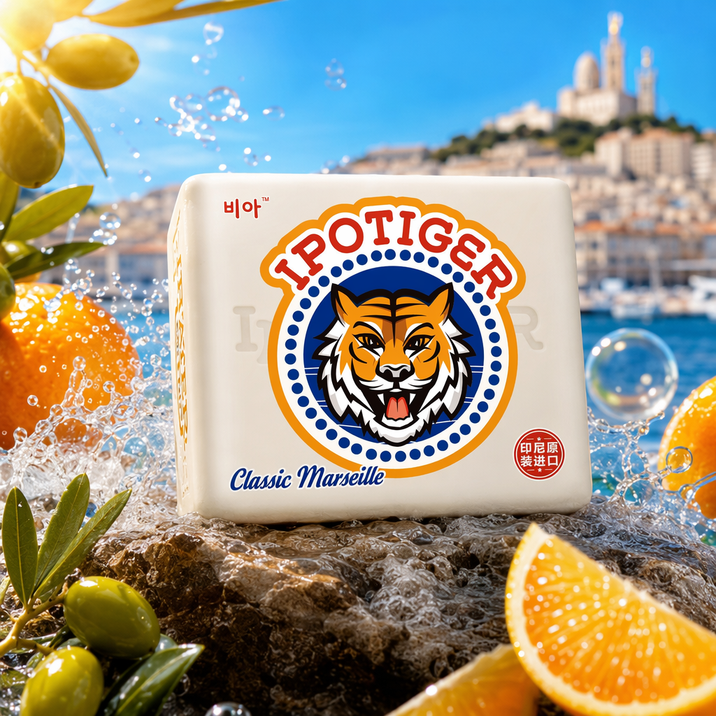 Indonesian Veya Palm Tiger Classic Marseille Soap 300g Laundry soap Specification image