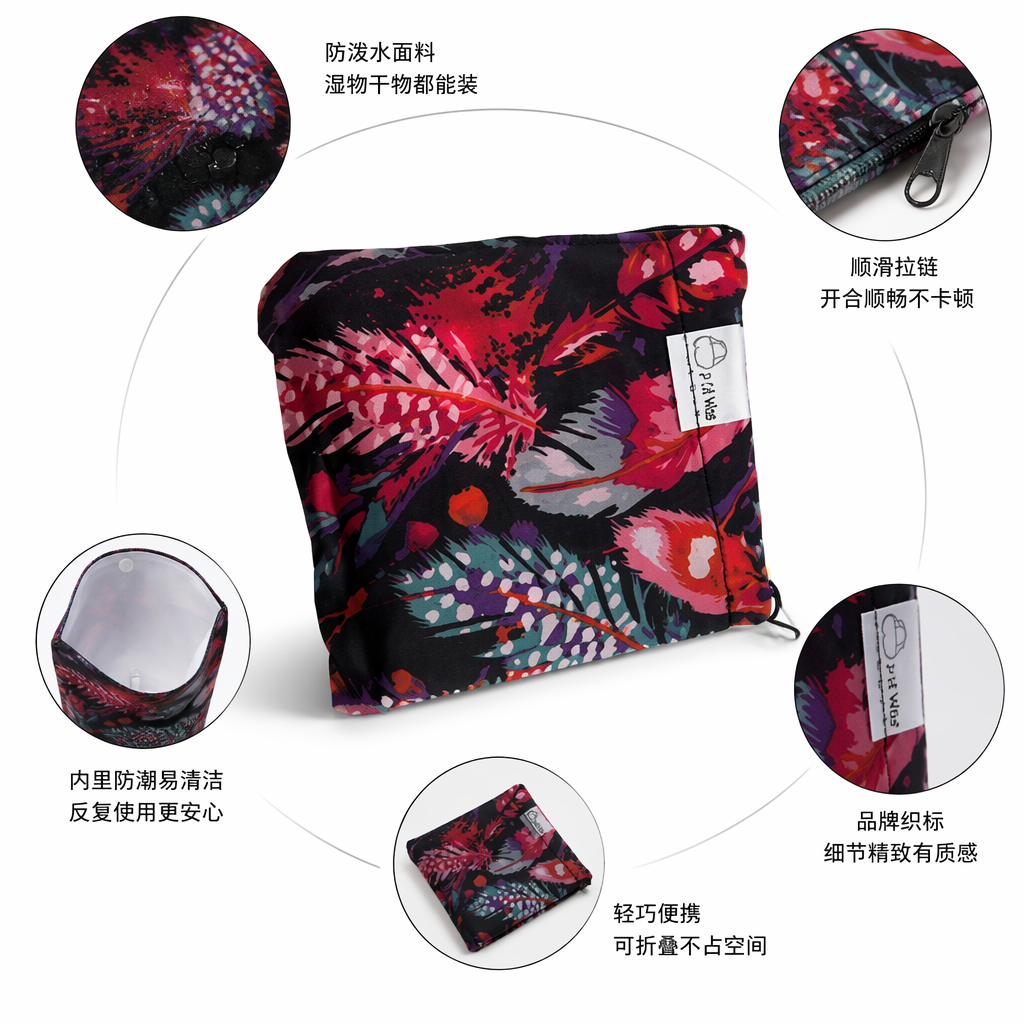 Thickened waterproof foldable hand-held plastic shopping bag, the same style as Grab for express packaging details Picture