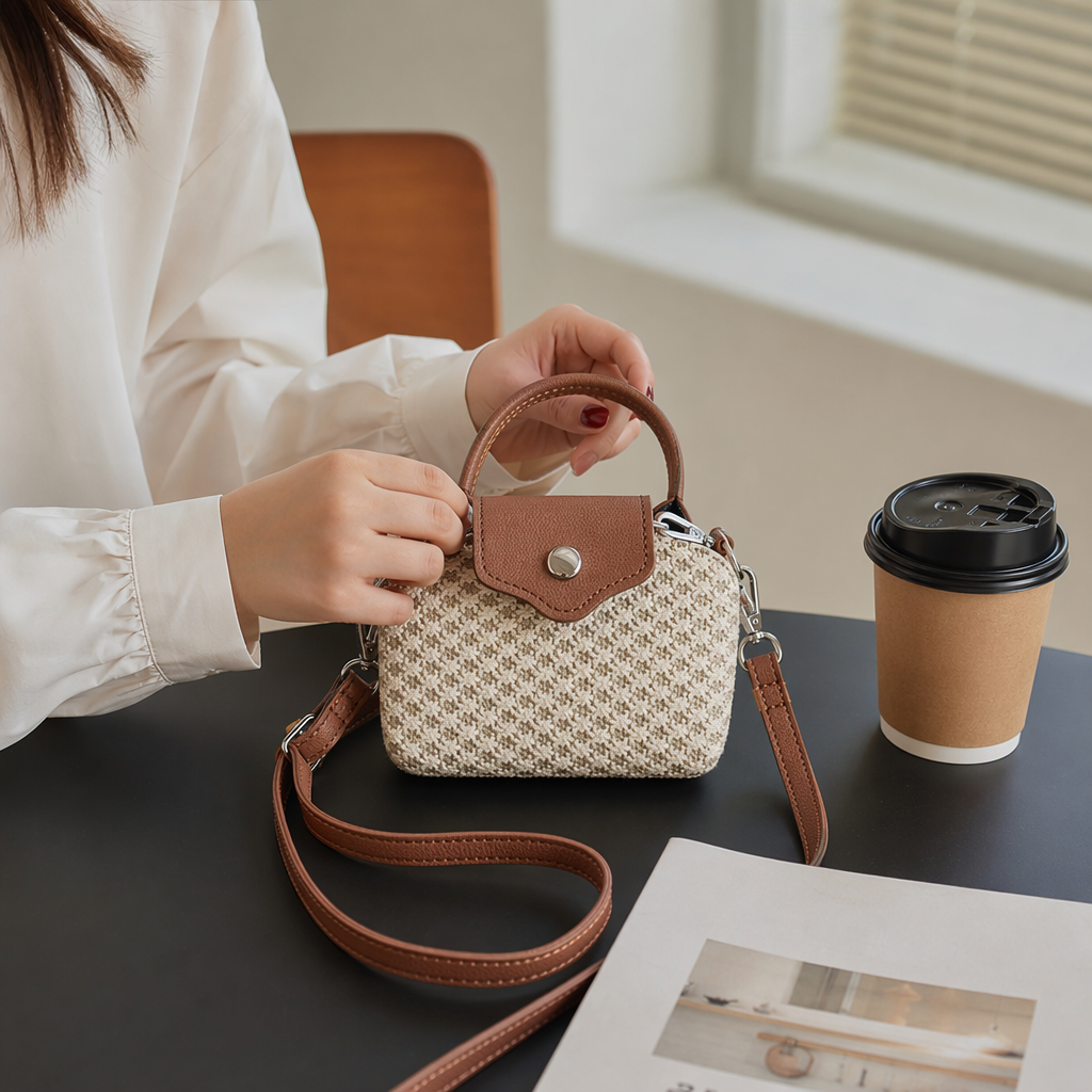 Luggage, leather goods, other bags, top-grain cowhide business commuter handbags Specification image