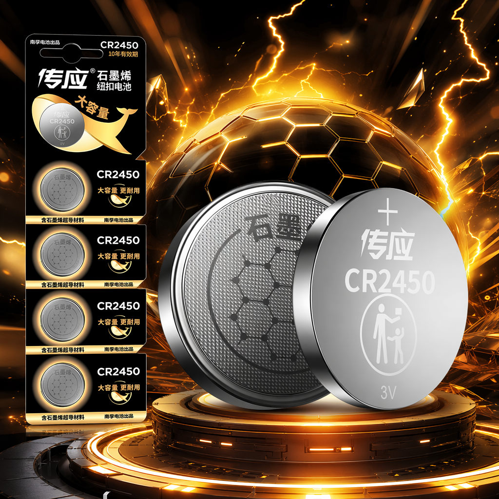 Nanfu pasador grafeno plata pila de botón CR2450 Specification image