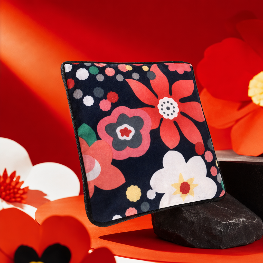 Thickened PE material folding hand-held plastic shopping bag, express packaging bag Grab portable Application Scenario