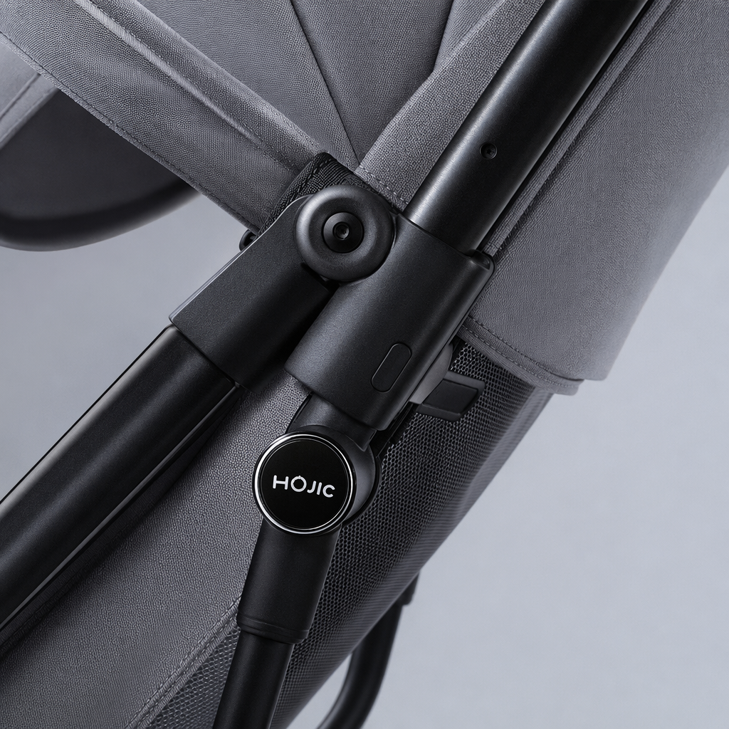 Baby strollers, lightweight folding children's strollers made of aluminum alloy with five-point safety belts