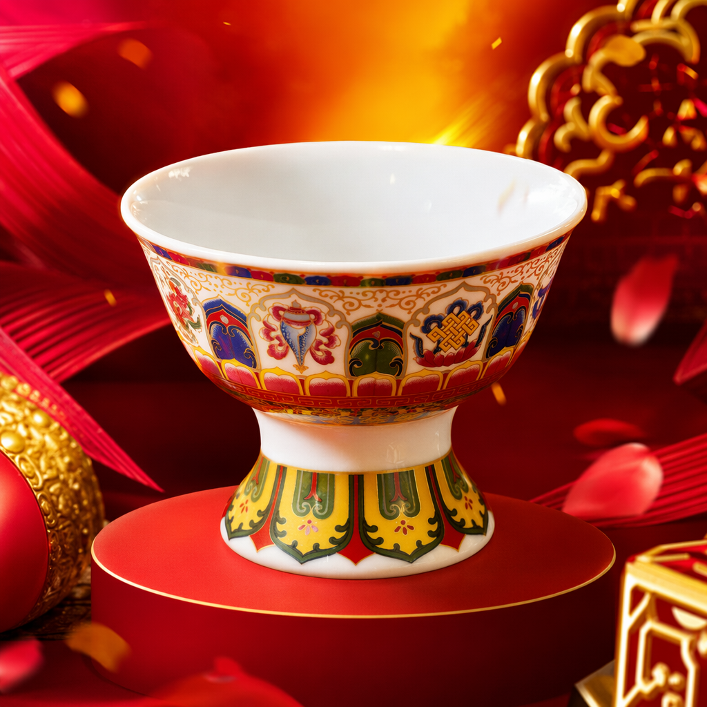 Colorful patterned highball glass, fashionable glass wine glass, household banquet water cup 300ml Specification image