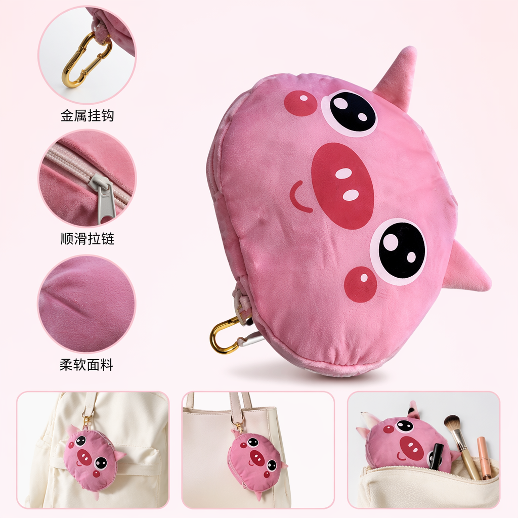 Folding hand-held plastic shopping bags, express delivery packaging bags, grab portable plastic bags details Picture
