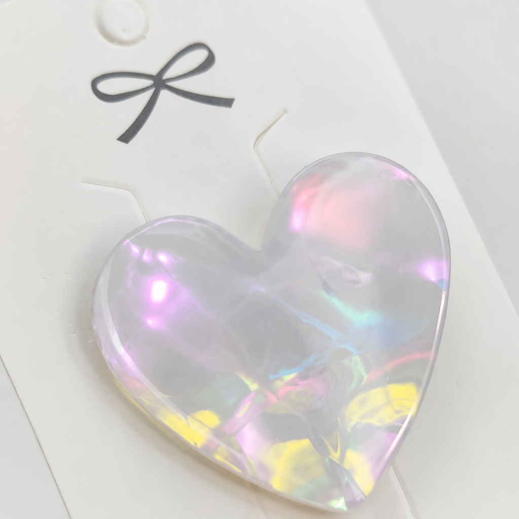 DIY white card heart-shaped sequined jewelry for greeting card decoration materials Application Scenario