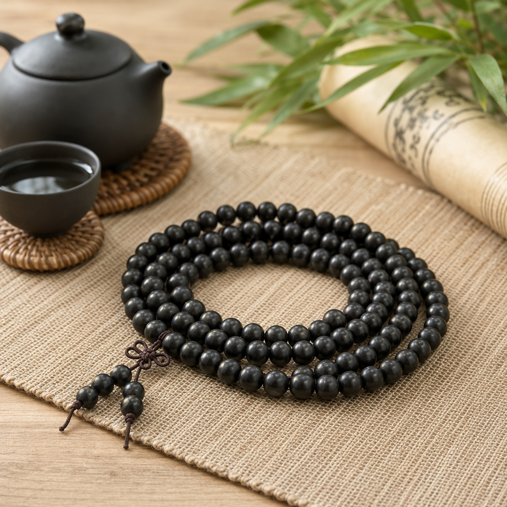 Brazalete de cordón de cuentas negras ágata negra natural simple y versátil para mujeres muñeca accesorios details Picture