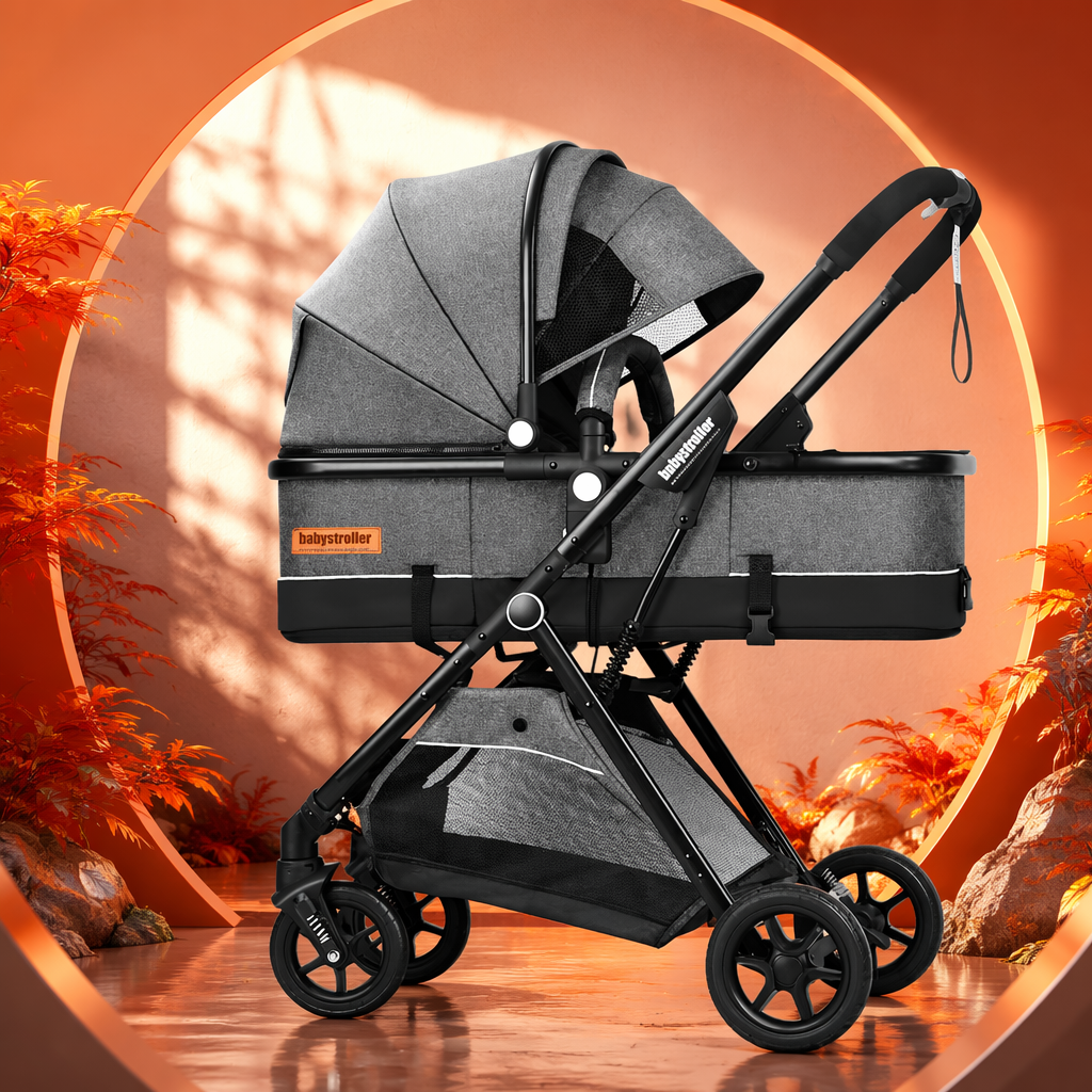 Carrito de bebé portátil plegable puede sentarse y acostarse multifuncional suministros para madres y bebés Application Scenario