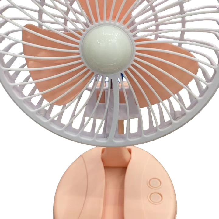 Pink silent floor fan, home bedroom small fan, desktop electric fan Item Picture