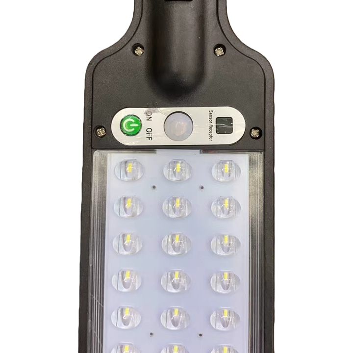 Black solar garden lamp, outdoor waterproof and energy-saving LED lighting, 10W Item Picture