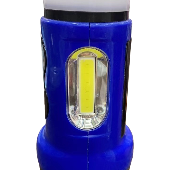 Portable rechargeable outdoor lighting tool with blue LED high-intensity flashlight Item Picture