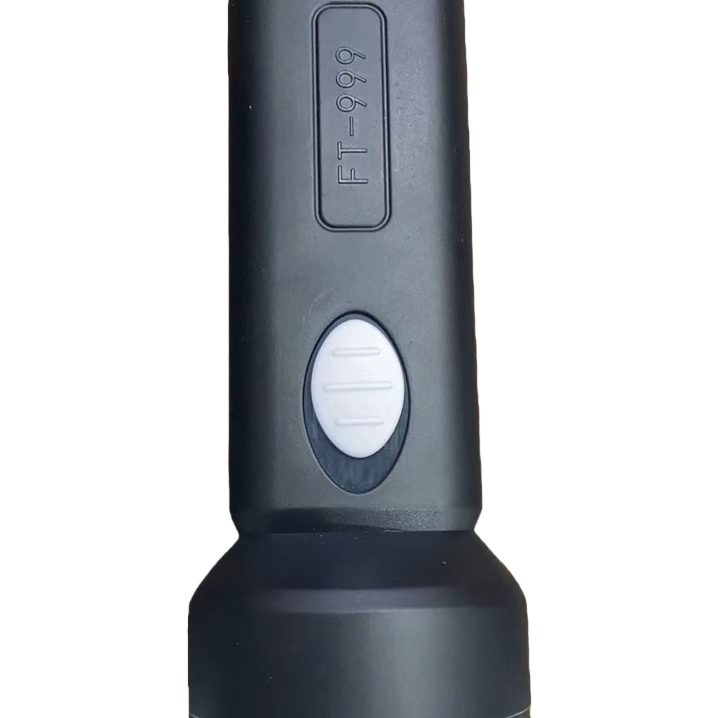 Portable rechargeable LED lighting tool with black high-brightness strong light flashlight Item Picture