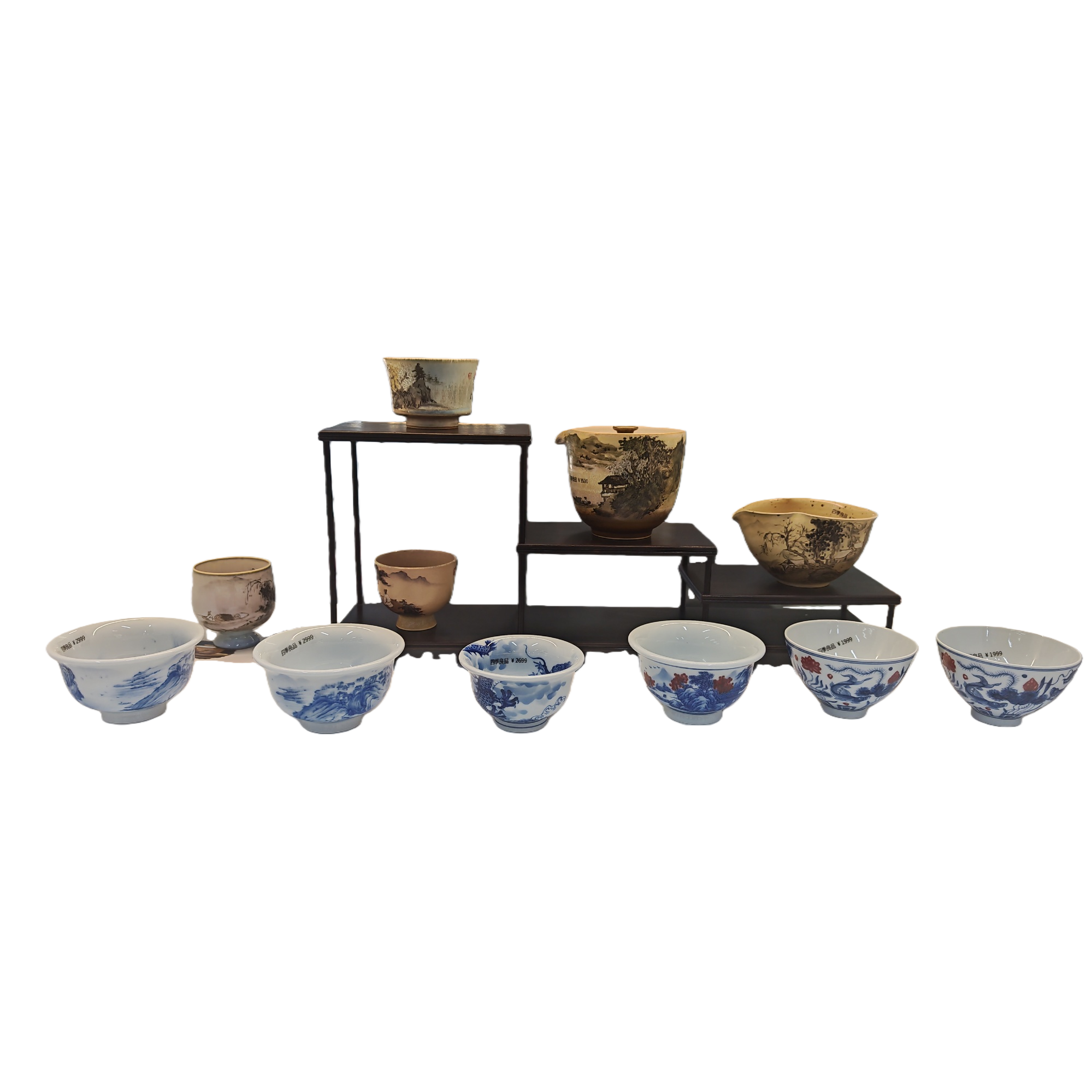 Blue and white porcelain bowls, painted pottery sets, home decorative items, ceramic handicrafts Item Picture