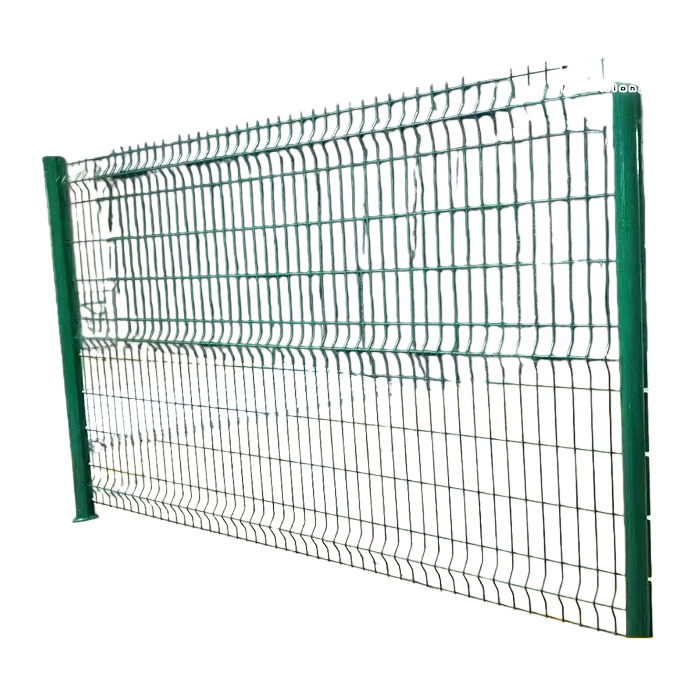 Cerca de alambre bilateral verde galvanizado anticorrosión al aire libre cerca de aislamiento de patio Item Picture